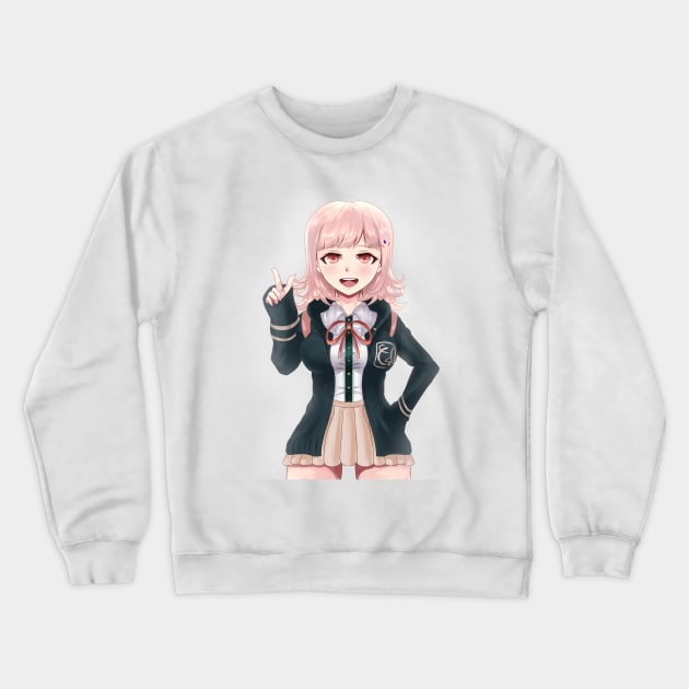 Chiaki Nanami - The Ultimate Gamer [Redraw] Crewneck Sweatshirt by Sephiroth1204